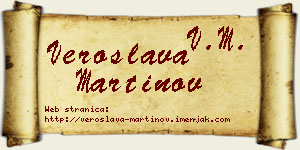 Veroslava Martinov vizit kartica
